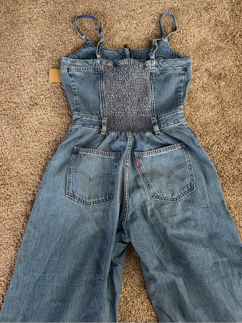 Levi's Light Blue Wide-Leg Denim Jumpsuit - Picture 11 of 12